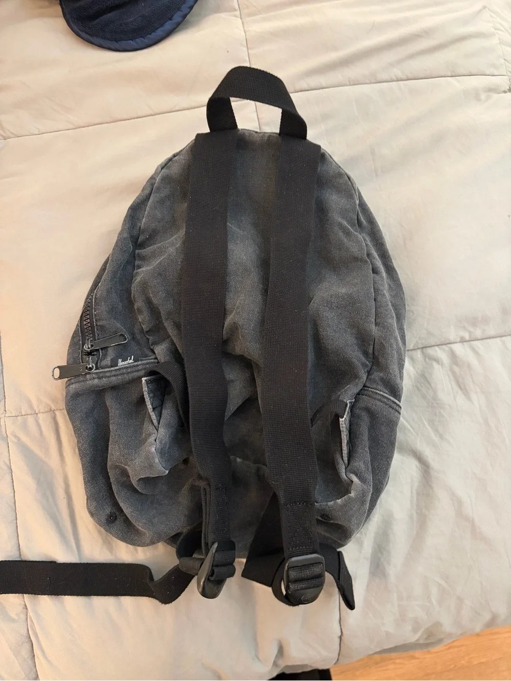 Herschel Supply Company Washed Black Canvas Everyday Backpack